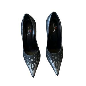 Luichiny #1557 heel Silver/Black Size 7